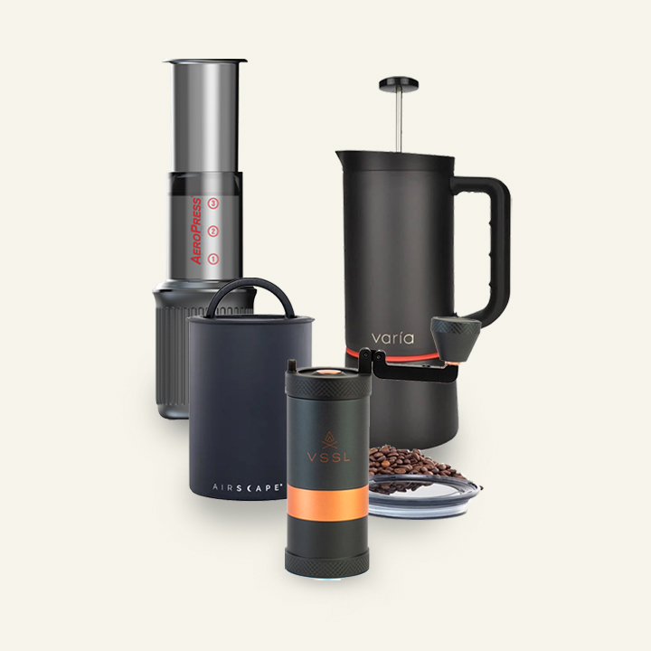 AeroPress Go Travel Coffee Maker + Trestle Adapter Bundle